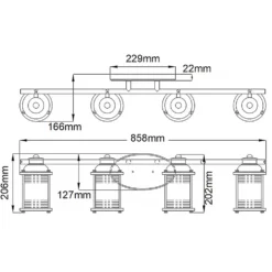 Ashland Bay 85cm badrumslampa