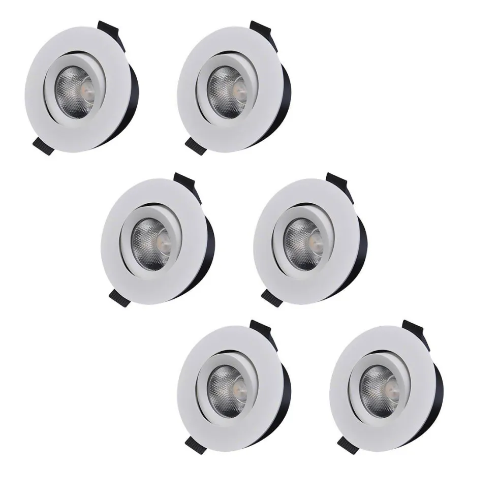 D-007 Downlight 3000K 6-pack