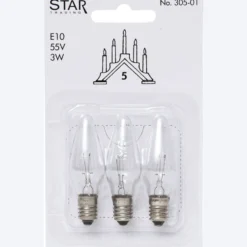E10 3W 55V 3-pack