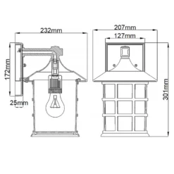 Freeport 30cm utelampa