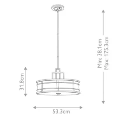 Fusion Ø53 taklampa
