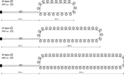 Irislights Flamingo 35 bollar