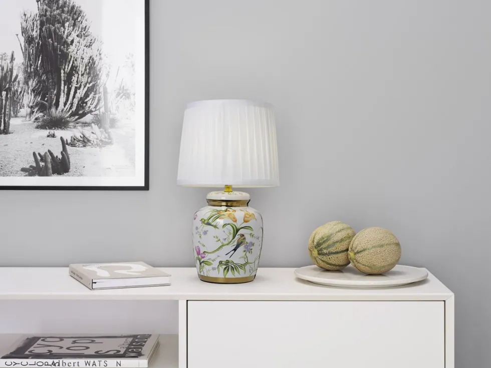 Klassisk grön 44cm bordslampa