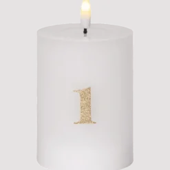 LED Blockljus Flamme Advent