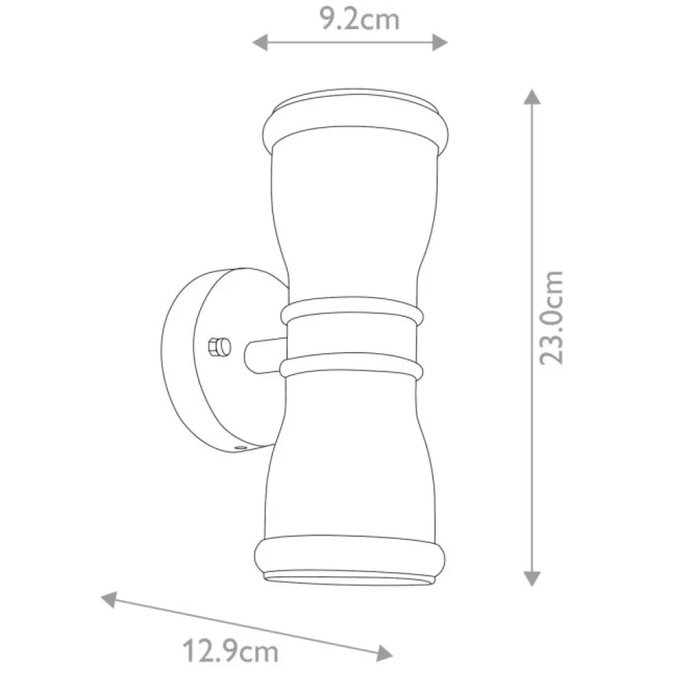Malvern 23cm utelampa