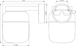 Ohm Wall 140/205 badrumslampa