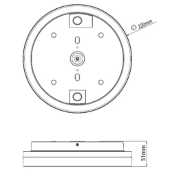 Plafondy Sensor Ø22