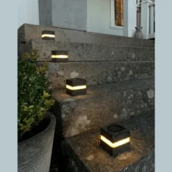 Stonecube 2-pack solcellslampa