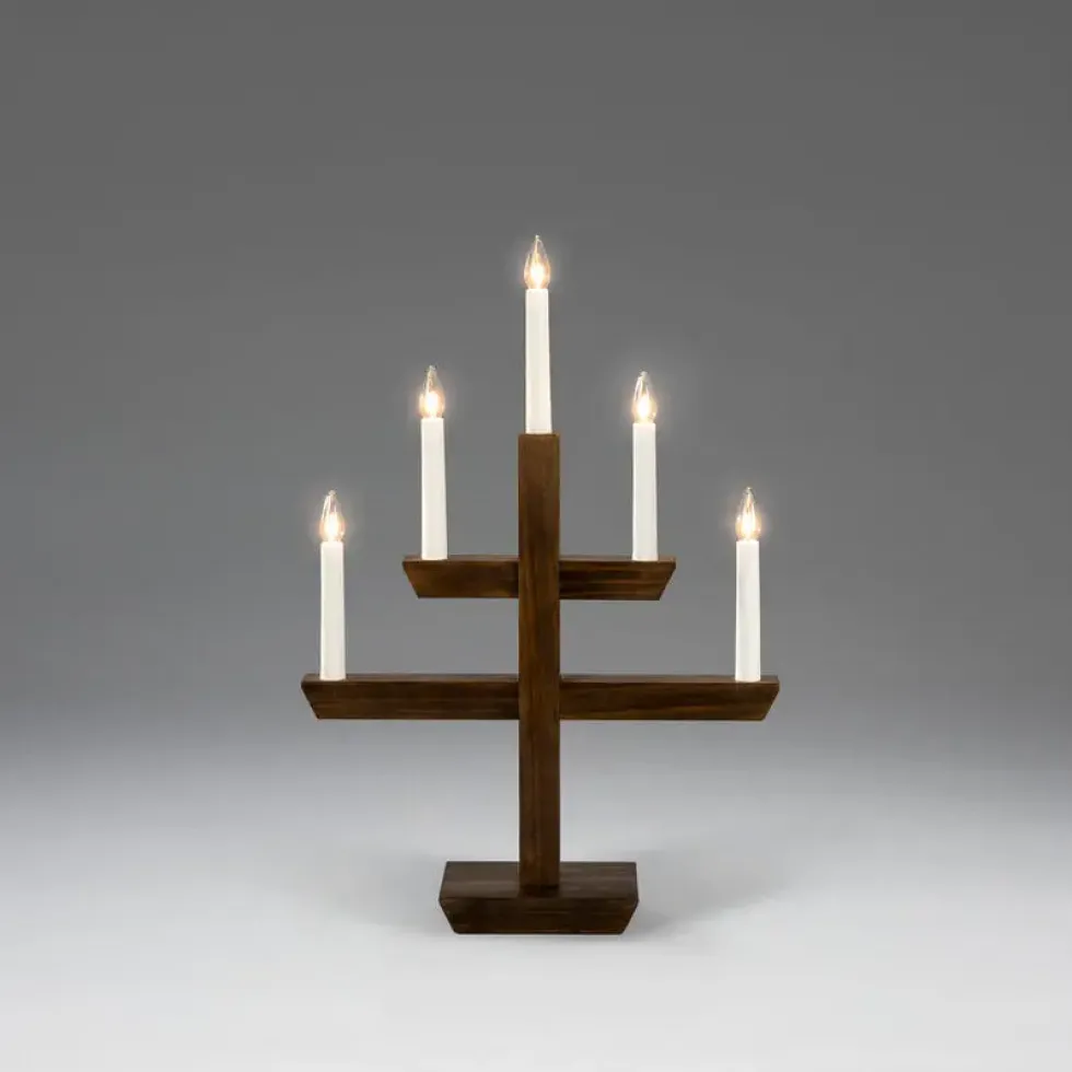 Träljusstake 5ljus