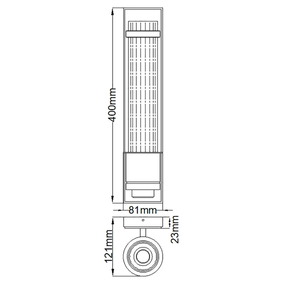 Wellington 40cm badrumslampa